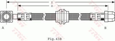 Manguera de frenos TRW PHD485