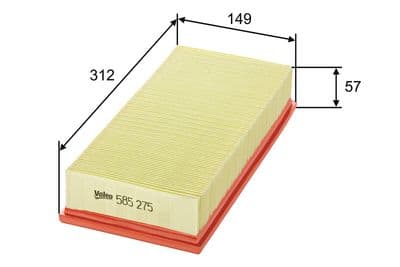 Filtro de aire VALEO 585275