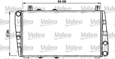 Radiador, refrigeración del motor VALEO 730375