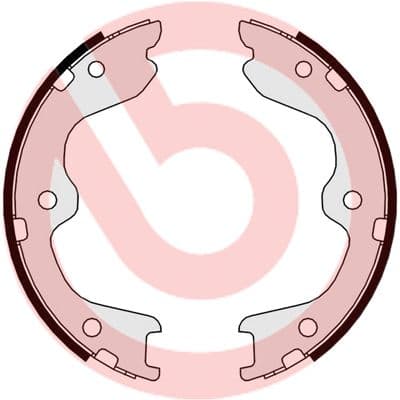 Juego de zapatas de frenos, freno de mano BREMBO S 56 544