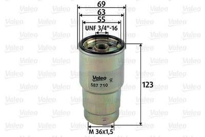 Filtro combustible VALEO 587710