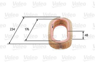 Filtro de aire VALEO 585628
