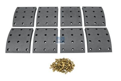 Juego de balatas de freno, freno de tambor DT Spare Parts 2.94052