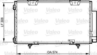 Condensador, aire acondicionado VALEO 817802