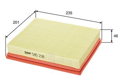 Filtro de aire VALEO 585238