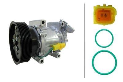 Compresor, aire acondicionado HELLA 8FK 366 204-221