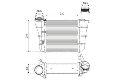Radiador de aire de admisión VALEO 818757