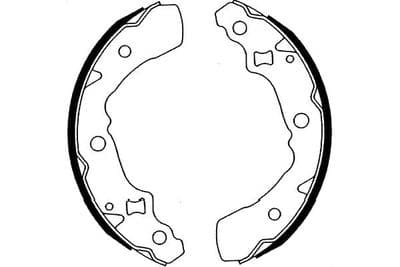Juego de zapatas de frenos Kavo Parts BS-1917