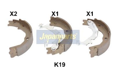 Juego de zapatas de frenos JAPANPARTS GF-K19AF