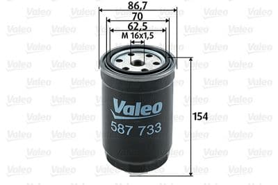 Filtro combustible VALEO 587733