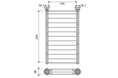 Radiador de calefacción, calefacción interior VALEO 811646