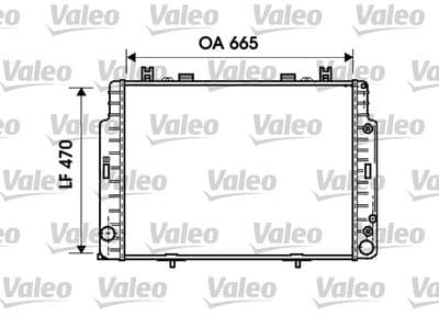 Radiador, refrigeración del motor VALEO 734795