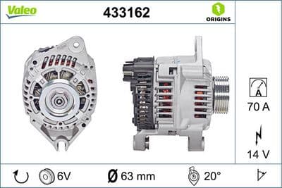 Alternador VALEO 433162