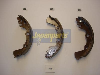 Juego de zapatas de frenos JAPANPARTS GF-799AF