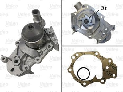 Bomba de agua, refrigeración del motor VALEO 506580