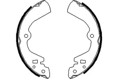 Juego de zapatas de frenos Kavo Parts KBS-7431