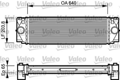Radiador de aire de admisión VALEO 817994
