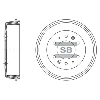 Tambor de freno Hi-Q SD2058