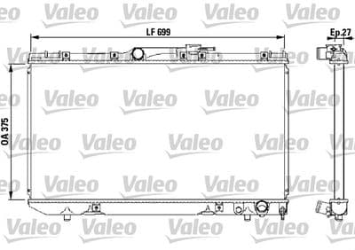 Radiador, refrigeración del motor VALEO 731569
