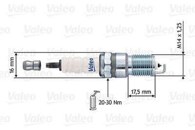 Bujía de encendido VALEO 246900