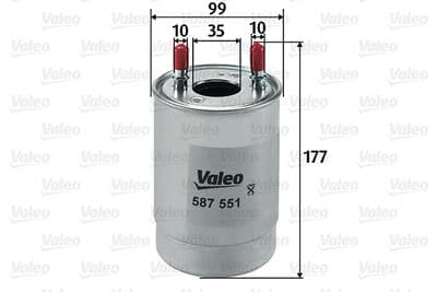 Filtro combustible VALEO 587551