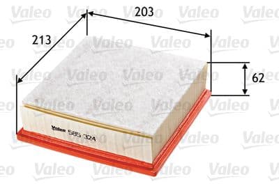 Filtro de aire VALEO 585324