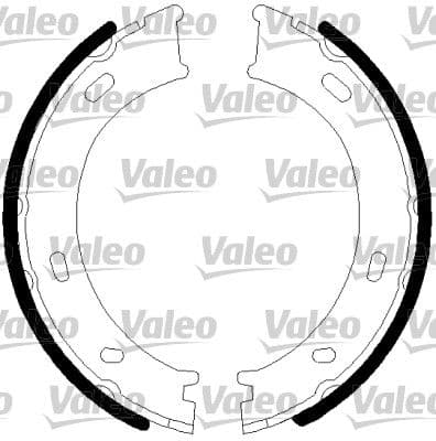 Juego de zapatas de frenos, freno de mano VALEO 128901