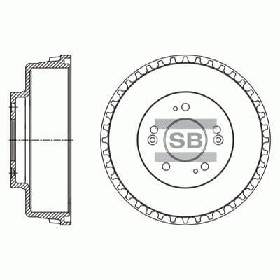 Tambor de freno Hi-Q SD2059