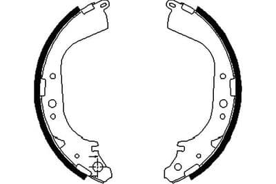 Juego de zapatas de frenos Kavo Parts KBS-7432