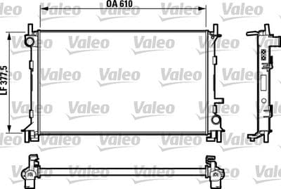 Radiador, refrigeración del motor VALEO 732732