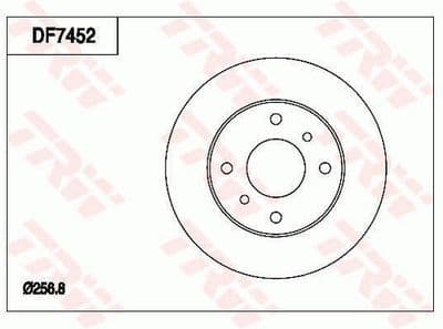 Disco de freno TRW DF7452