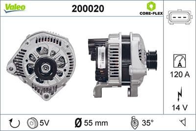 Alternador VALEO 200020