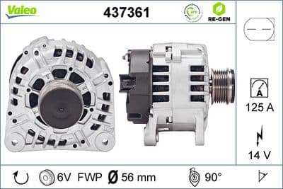 Alternador VALEO 437361