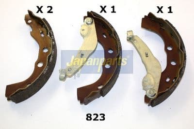 Juego de zapatas de frenos JAPANPARTS GF-823AF