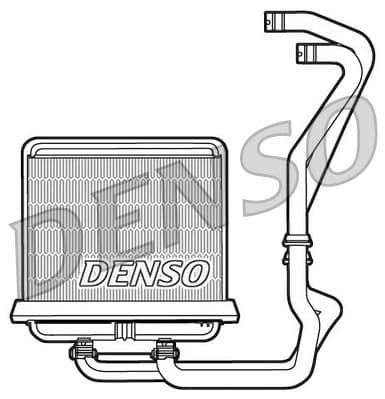 Radiador de calefacción, calefacción interior DENSO DRR12006
