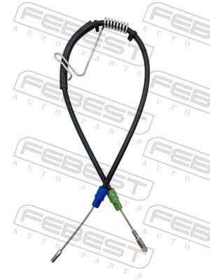 Cable de accionamiento, freno de estacionamiento FEBEST 2199-TT9RH