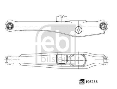 Brazo oscilante, suspensión de ruedas FEBI BILSTEIN 196236