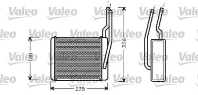 Radiador de calefacción, calefacción interior VALEO 812274