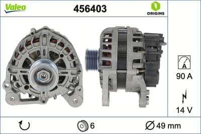 Alternador VALEO 456403