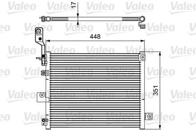 Condensador, aire acondicionado VALEO 814084