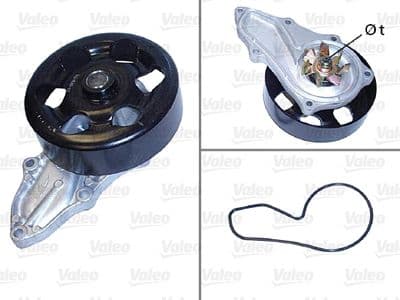 Bomba de agua, refrigeración del motor VALEO 506925