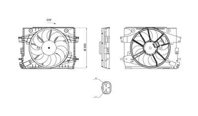 Ventilador, refrigeración del motor MAHLE CFF 702 000S