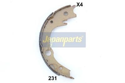 Juego de zapatas de frenos JAPANPARTS GF-231AF