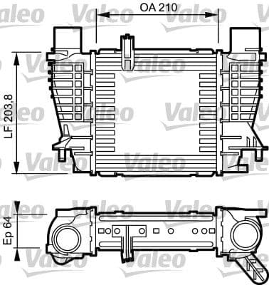 Radiador de aire de admisión VALEO 817999