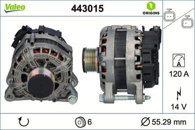 Alternador VALEO 443015