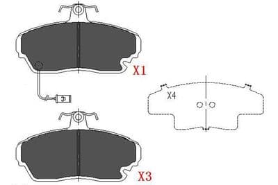 Juego de balatas de freno Kavo Parts KBP-2021