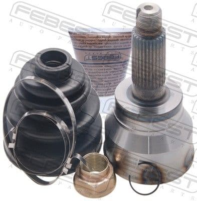 Juego de articulación, eje de transmisión FEBEST 0710-037
