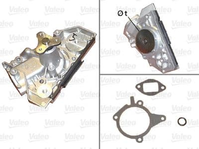 Bomba de agua, refrigeración del motor VALEO 506817