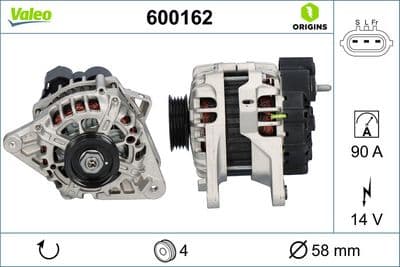 Alternador VALEO 600162