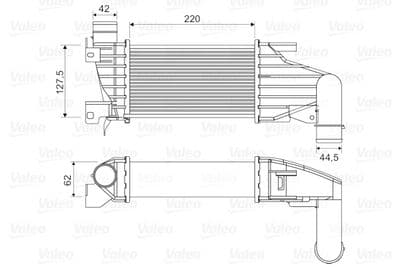 Radiador de aire de admisión VALEO 818555